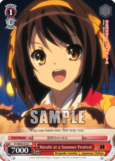 Haruhi at a Summer Festival - SY-WE09-E18 - Common (Foil) available at 401 Games Canada