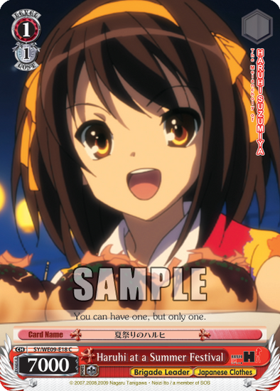 Haruhi at a Summer Festival - SY-WE09-E18 - Common available at 401 Games Canada