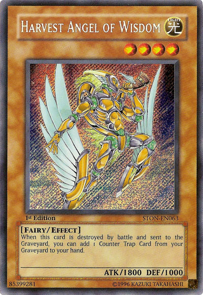 Harvest Angel of Wisdom - STON-EN063 - Secret Rare - 1st Edition available at 401 Games Canada