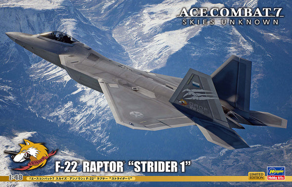 Hasegawa - Ace Combat 7 Skies Unknown F-22 Raptor "Strider 1" 1/48 (Limited Edition) available at 401 Games Canada