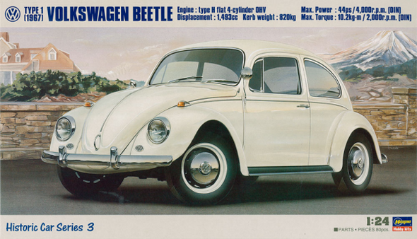 Hasegawa - [HC03] 1967 Volkswagen Beetle (Type 1) 1/24 available at 401 Games Canada