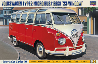 Hasegawa - [HC10] 1963 Volkswagen Type2 Micro Bus "23-Window" 1/24 available at 401 Games Canada