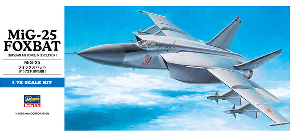 Hasegawa - MiG-25 Foxbat 1/72 (D4) available at 401 Games Canada