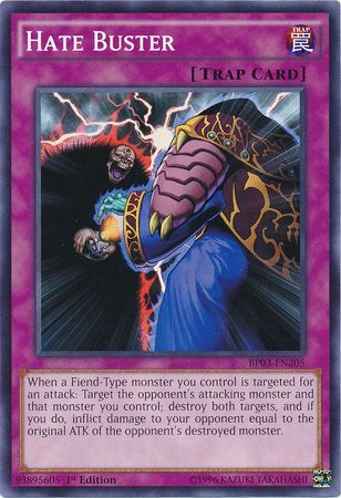 Hate Buster (Shatterfoil) - BP03-EN205 - Shatterfoil Rare - 1st Edition available at 401 Games Canada