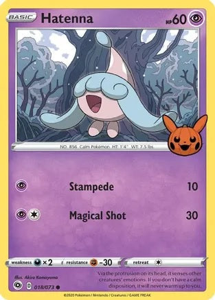 Hatenna - 018/073 - Promo (Trick or Trade BOOster Bundle) available at 401 Games Canada