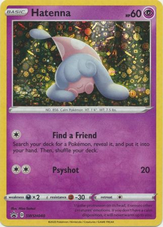 Hatenna - SWSH040 - Sequin Holo - Promo available at 401 Games Canada