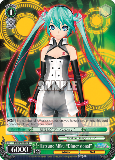 Hatsune Miku "Dimensional" - PD/S29-E042 - Common available at 401 Games Canada