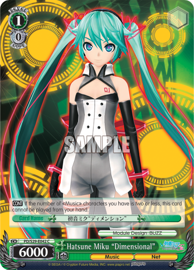 Hatsune Miku "Dimensional" - PD/S29-E042 - Common available at 401 Games Canada