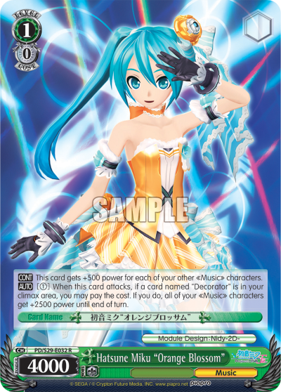 Hatsune Miku "Orange Blossom" - PD/S29-E032 - Rare available at 401 Games Canada