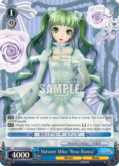 Hatsune Miku "Rosa Bianca" - PD/S29-E090b - Rare (B) available at 401 Games Canada