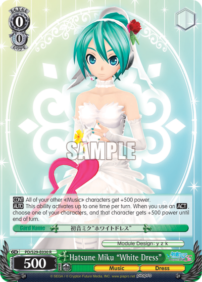 Hatsune Miku "White Dress" - PD/S29-E030 - Rare available at 401 Games Canada