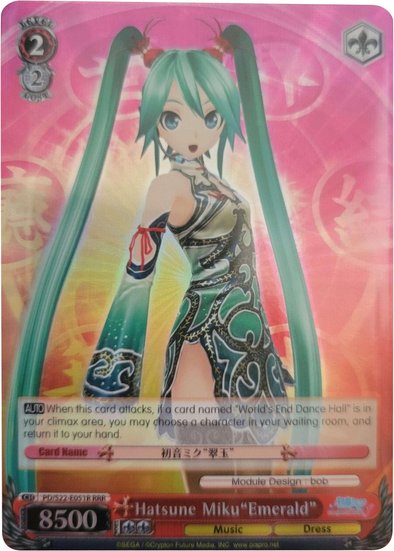 Hatsune Miku"Emerald" - PD/S22-E051R - Triple Rare available at 401 Games Canada