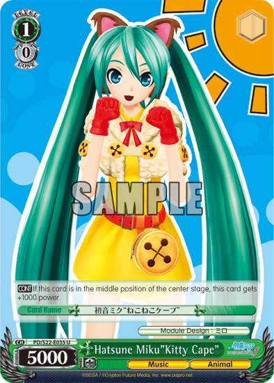 Hatsune Miku"Kitty Cape" - PD/S22-E035 - Uncommon available at 401 Games Canada