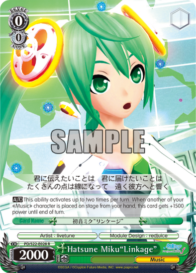 Hatsune Miku"Linkage" - PD/S22-E028 - Rare available at 401 Games Canada