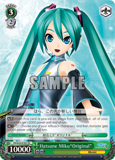 Hatsune Miku"Original" - PD/S22-E105 - Trial Deck available at 401 Games Canada