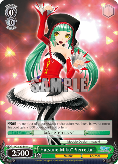 Hatsune Miku"Pierretta" - PD/S22-E034 - Uncommon available at 401 Games Canada