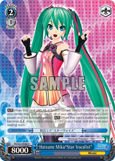 Hatsune Miku"Star Vocalist" - PD/S22-E088 - Uncommon available at 401 Games Canada