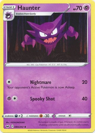 Haunter - 084/202 - Uncommon available at 401 Games Canada