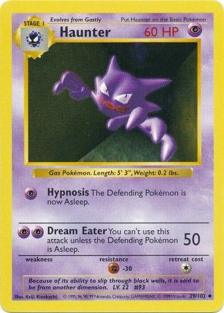 Haunter - 29/102 - Uncommon - Shadowless available at 401 Games Canada