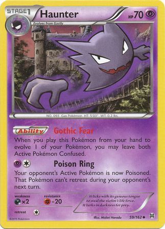 Haunter - 59/162 - Uncommon available at 401 Games Canada