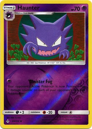 Haunter - 69/214 - Uncommon - Reverse Holo available at 401 Games Canada