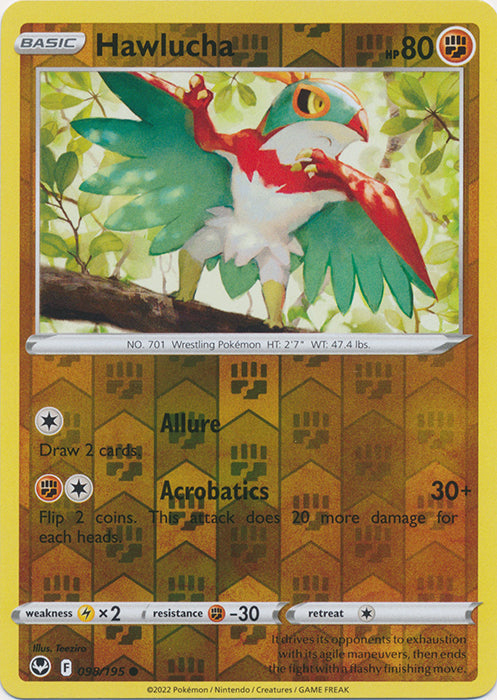 Hawlucha - 098/195 - Common - Reverse Holo available at 401 Games Canada