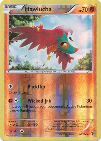 Hawlucha - 48/124 - Uncommon - Reverse Holo available at 401 Games Canada