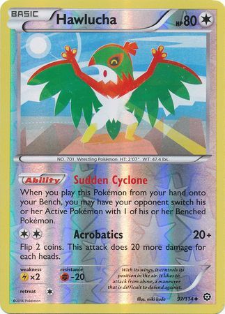 Hawlucha - 97/114 - Uncommon - Reverse Holo available at 401 Games Canada