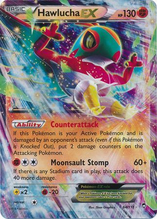 Hawlucha EX - 64/111 - Ultra Rare available at 401 Games Canada