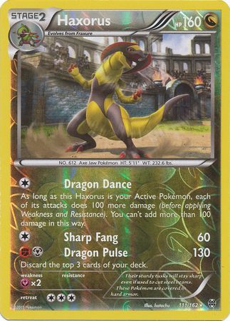 Haxorus - 111/162 - Holo Rare - Reverse Holo available at 401 Games Canada