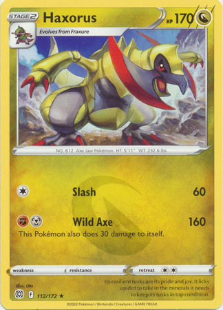 Haxorus - 112/172 - Rare available at 401 Games Canada