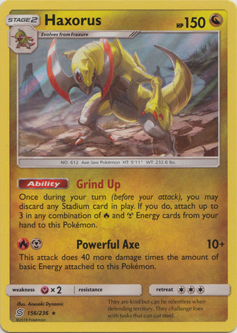 Haxorus - 156/236 - Holo Rare available at 401 Games Canada