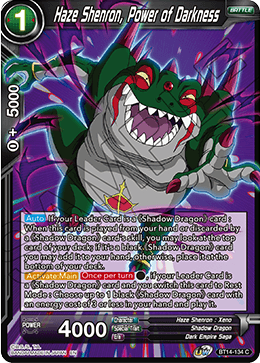 Haze Shenron, Power of Darkness - BT14-134 - Common available at 401 Games Canada