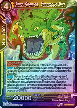 Haze Shenron, Venomous Mist - BT10-117 - Rare (FOIL) available at 401 Games Canada