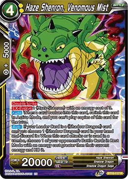 Haze Shenron, Venomous Mist - BT10-117 - Rare available at 401 Games Canada