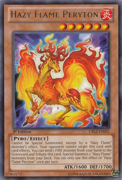 Hazy Flame Peryton - CBLZ-EN031 - Rare - 1st Edition available at 401 Games Canada