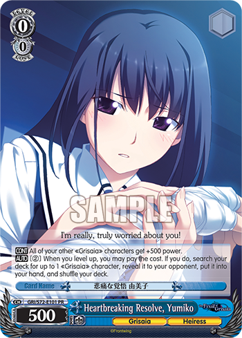 Heartbreaking Resolve, Yumiko - GRI/S72-E101 - Promo available at 401 Games Canada