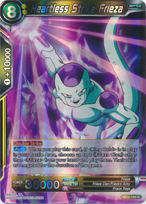 Heartless Strike Frieza - BT2-103 - Rare available at 401 Games Canada