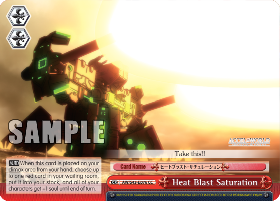 Heat Blast Saturation - AW/S43-E076 - Climax Common available at 401 Games Canada