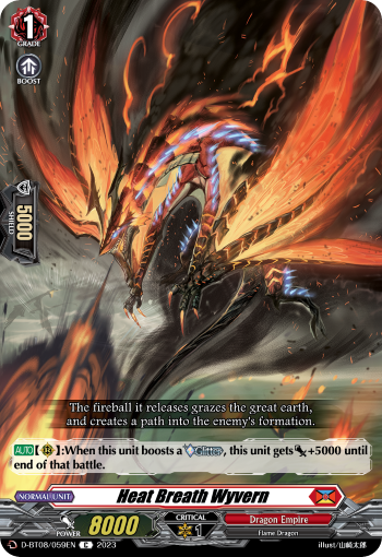 Heat Breath Wyvern - D-BT08/059 - Common available at 401 Games Canada