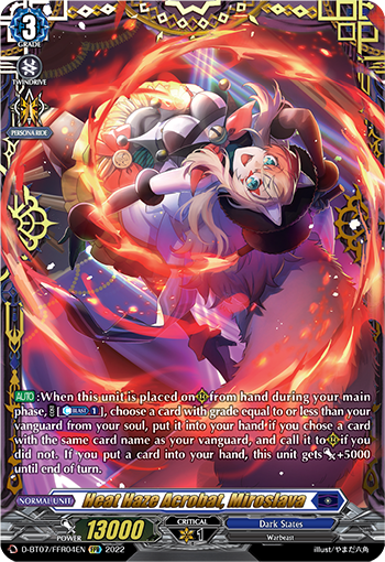 Heat Haze Acrobat, Miroslava - D-BT07/FFR04 - Double Frame Rare available at 401 Games Canada