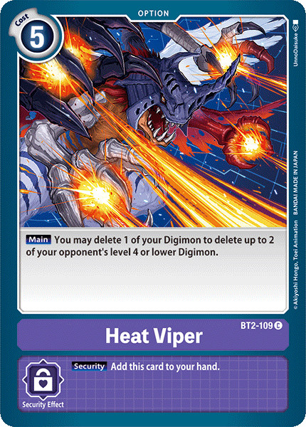 Heat Viper - BT2-109 - Common available at 401 Games Canada