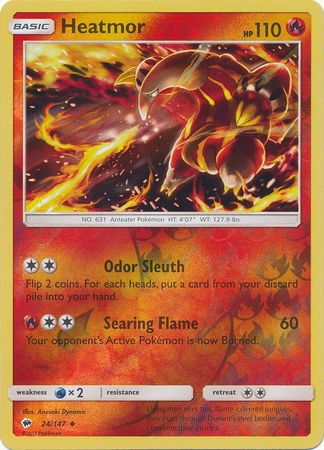 Heatmor - 24/147 - Uncommon - Reverse Holo available at 401 Games Canada