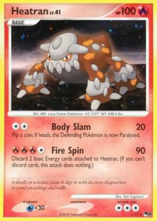 Heatran - 1/17 - Holo available at 401 Games Canada