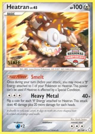 Heatran - 30/146 - Promo (Staff Regional Championships 2008-09) available at 401 Games Canada