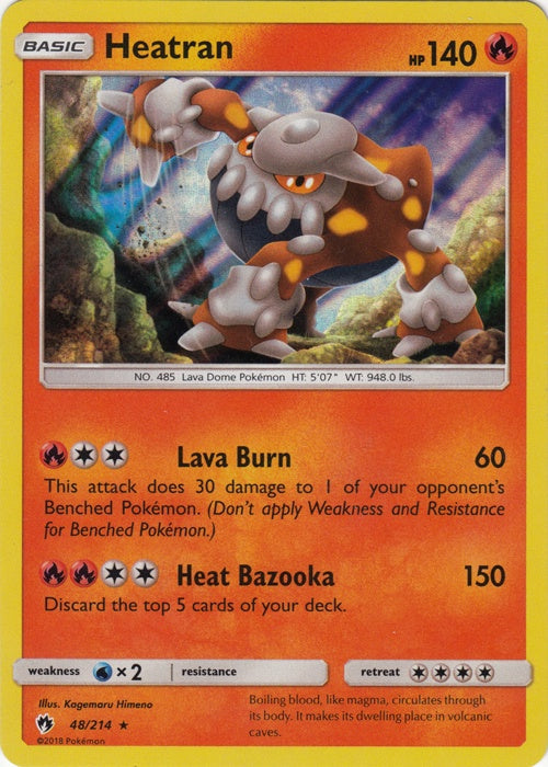 Heatran - 48/214 - Holo Rare available at 401 Games Canada