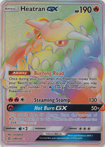 Heatran GX - 238/236 - Hyper Rare available at 401 Games Canada