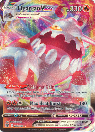 Heatran VMAX - 026/189 - Ultra Rare available at 401 Games Canada