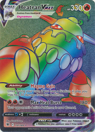 Heatran VMAX - 191/189 - Hyper Rare available at 401 Games Canada