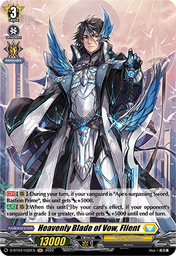 Heavenly Blade of Vow, Flient - D-BT04/H32 - Holo Rare available at 401 Games Canada